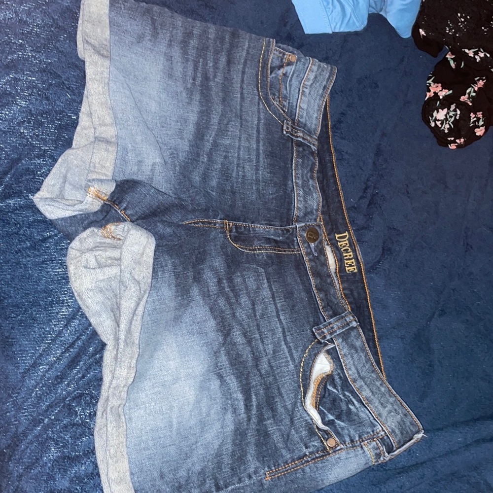 Plus Size Denim Shorts